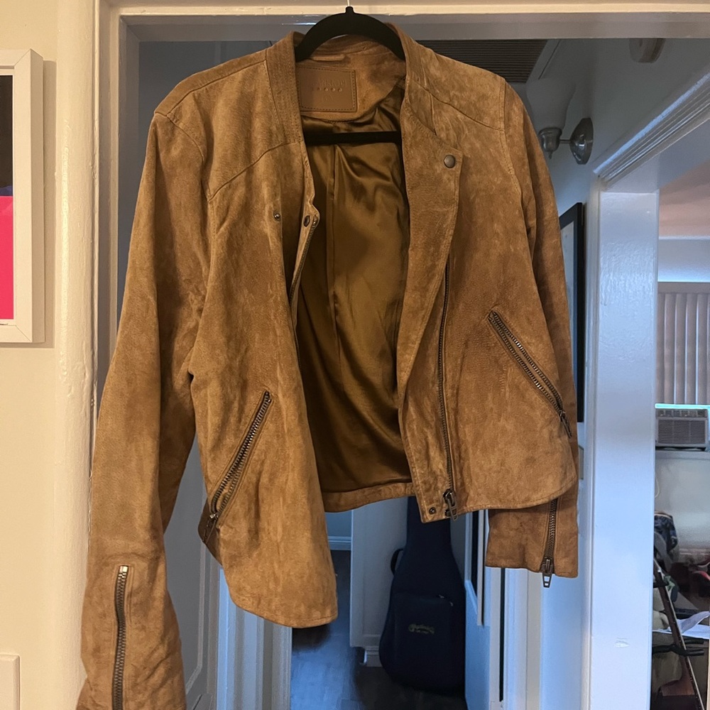 BlankNYC brown suede jacket